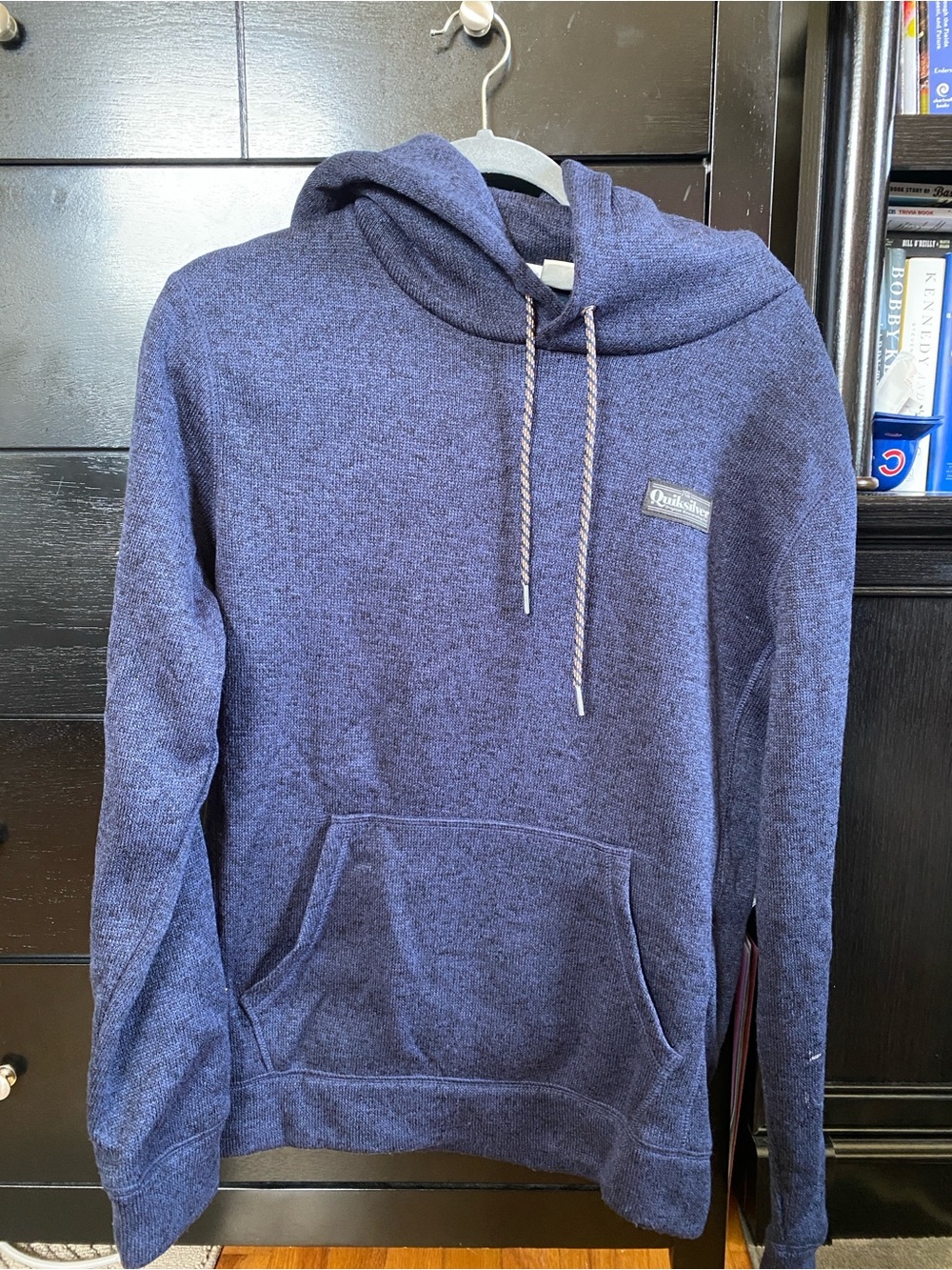 Quiksilver Men’s Heathered Navy Pullover Hoodie